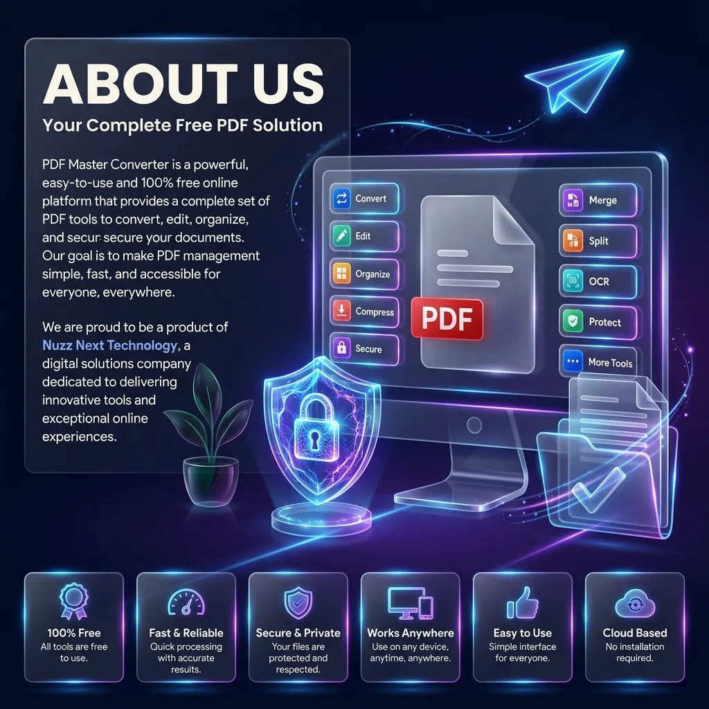 About PDF Master Converter by Nuzz Next Technology