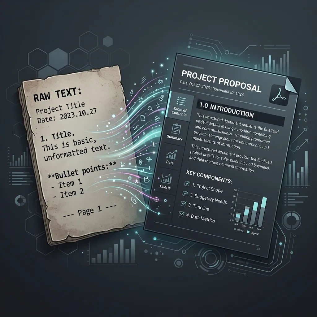 Text to PDF